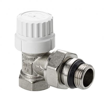 Клапан радиаторный угловой с преднастройкой DN15, 1/2 