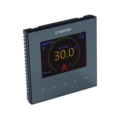 Комнатный WIFI-хронотермостат с цветным дисплеем для электрического теплого пола, черный